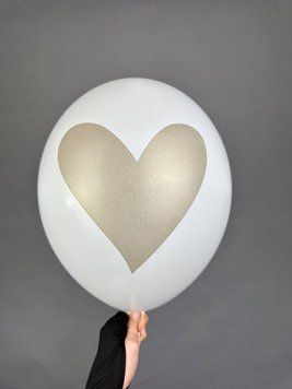 Кулька з малюнком сердечко золоте 8990494 фото