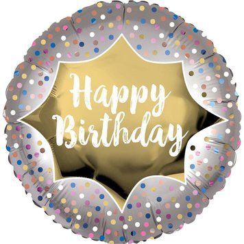 Фольгований круг Happy Birthday  28933 фото